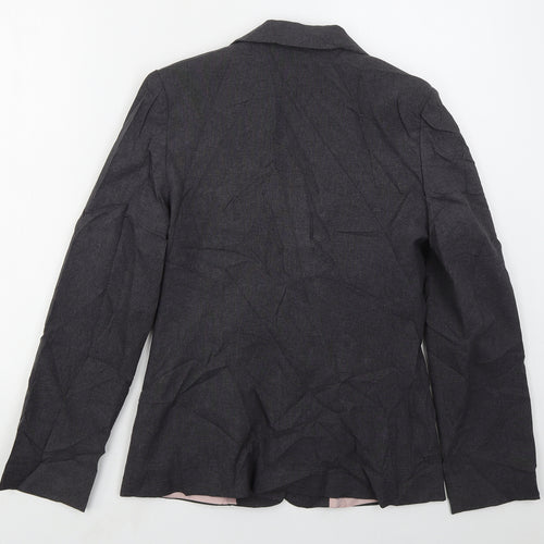 New Look Womens Grey  Polyester Jacket Suit Jacket Size 10