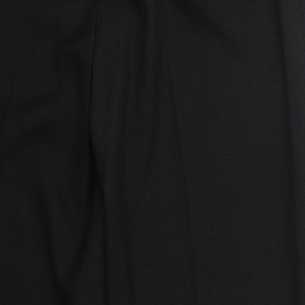 F&F Womens Grey Houndstooth Polyester Trousers  Size 18 L31 in Regular Button