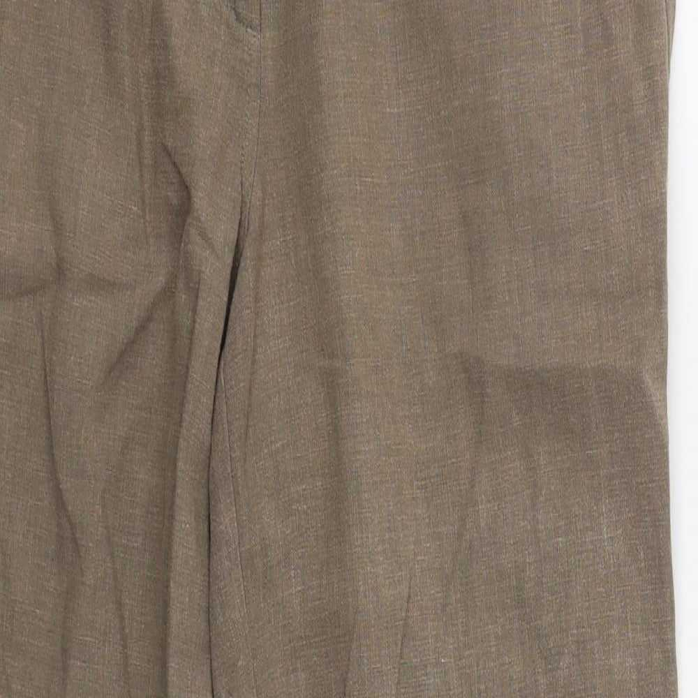 Rohan Womens Brown  Linen Trousers  Size 8 L29 in Regular Button