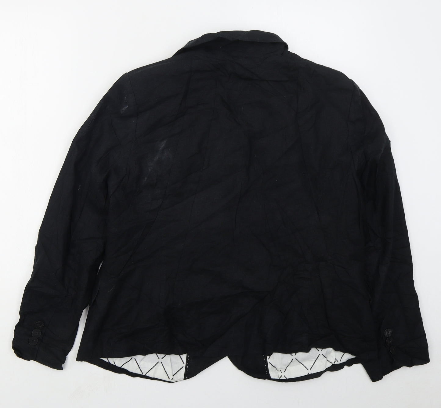 Marks and Spencer Womens Black   Jacket  Size 20  Button