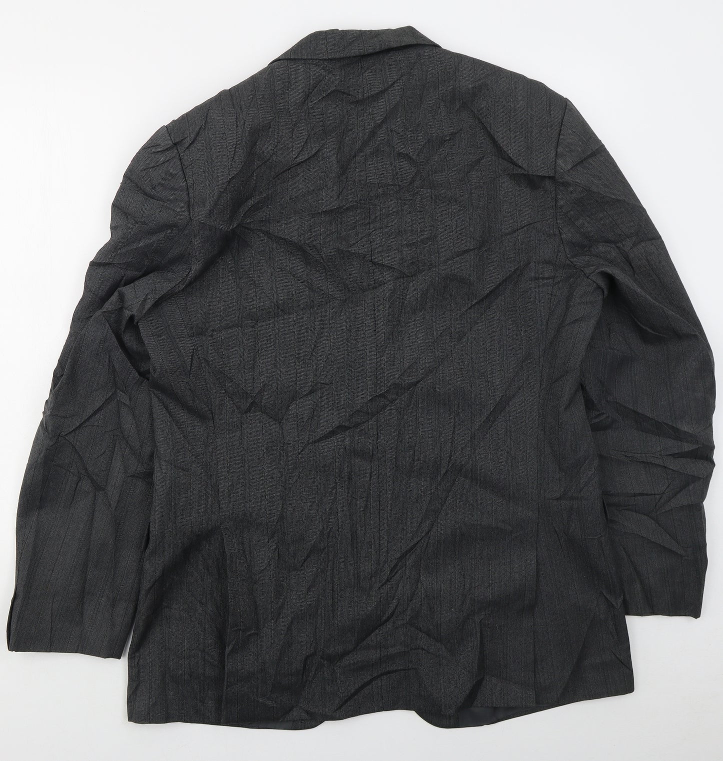 Chesterfield Mens Grey Herringbone Wool Jacket Suit Jacket Size 40