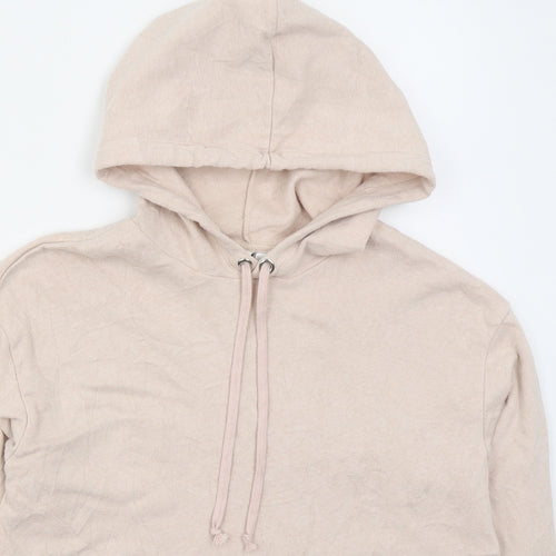 H&M Womens Pink  Cotton Pullover Hoodie Size S  Pullover