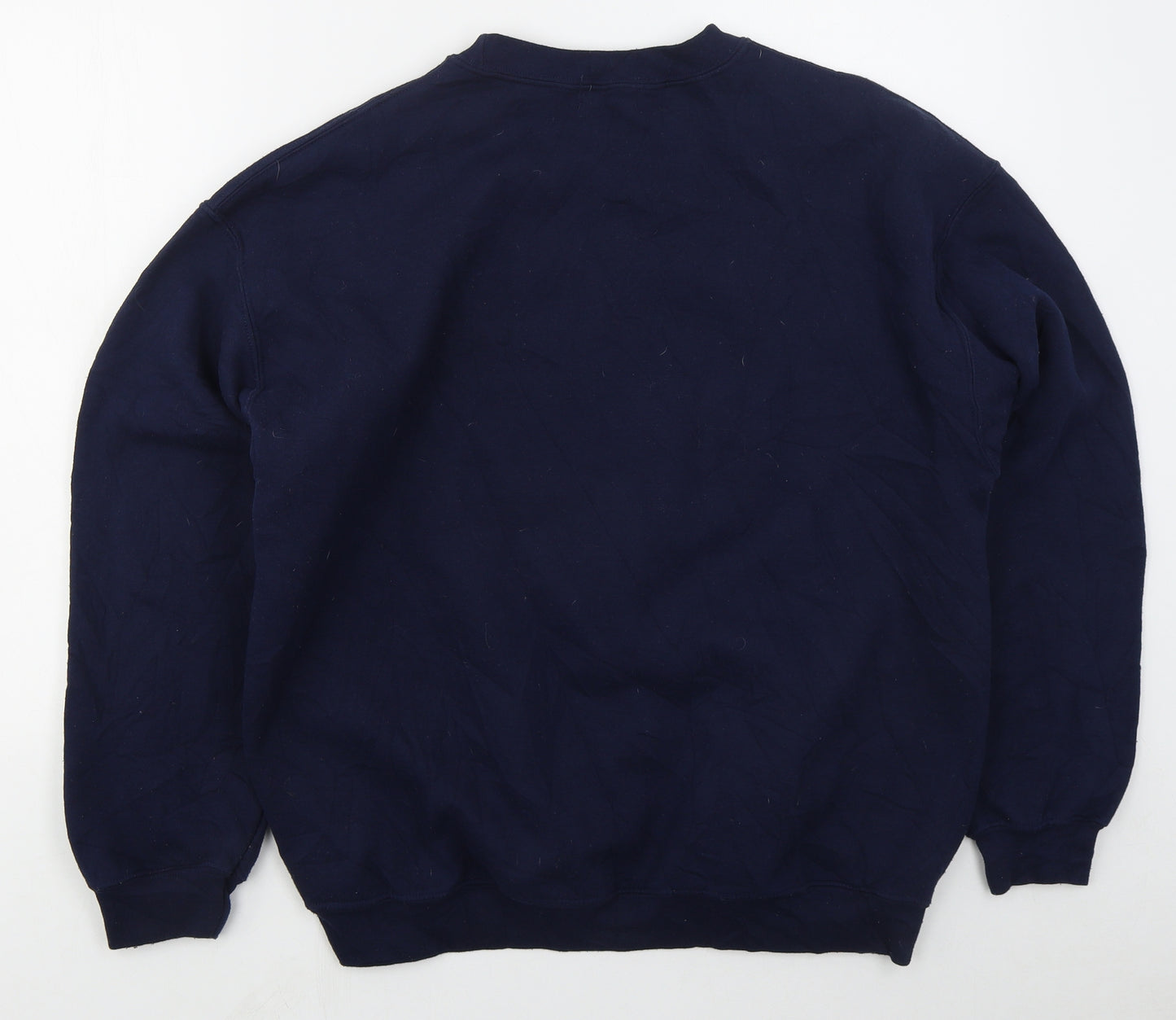 Boohoo MAN Mens Blue  Cotton Pullover Sweatshirt Size S   - NYC