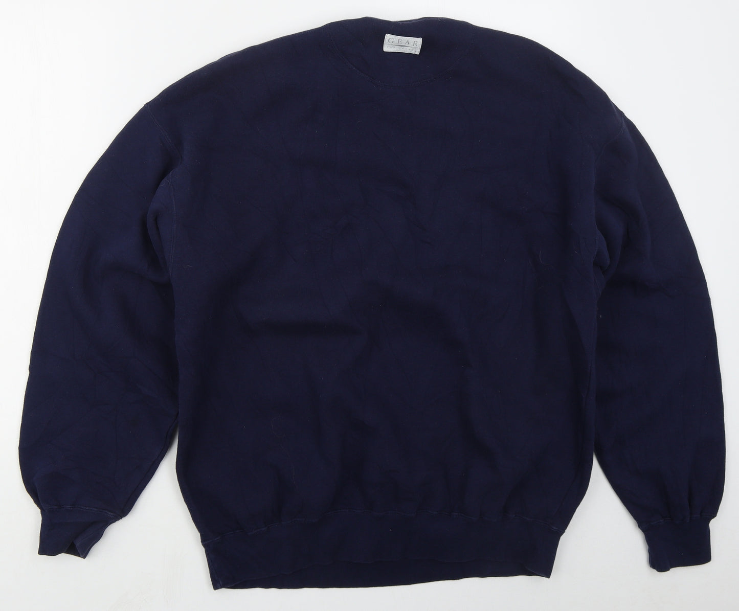 Gear Mens Blue  Polyester Pullover Sweatshirt Size L