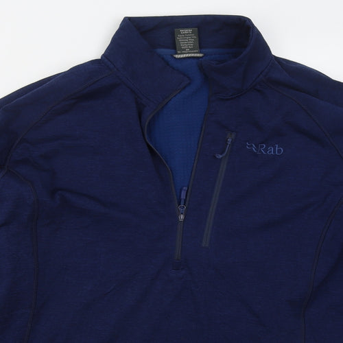 RAB Womens Blue  Polyester Pullover Sweatshirt Size 2XL  Zip