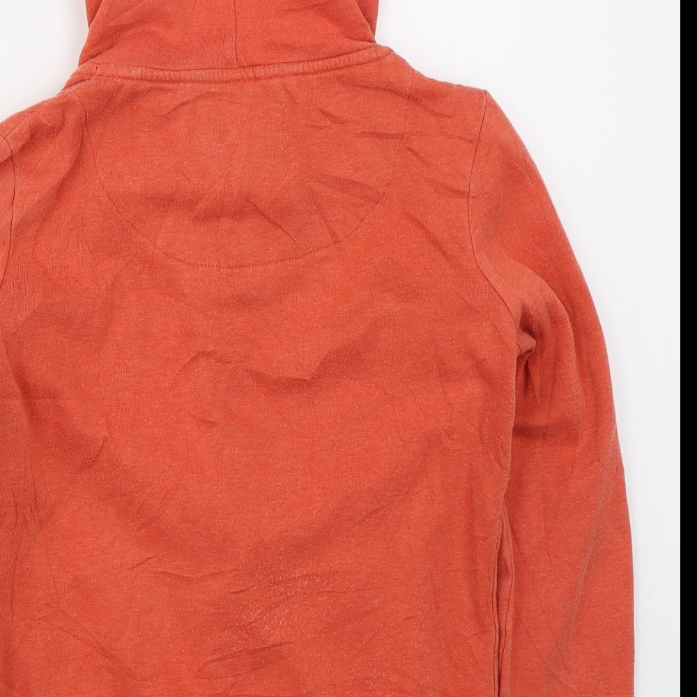 TU Womens Red  Polyester Full Zip Hoodie Size 10  Zip