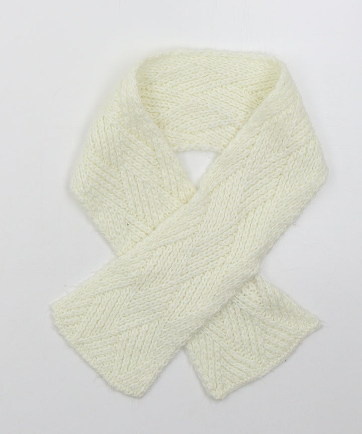 Primark Womens Ivory Acrylic Scarf