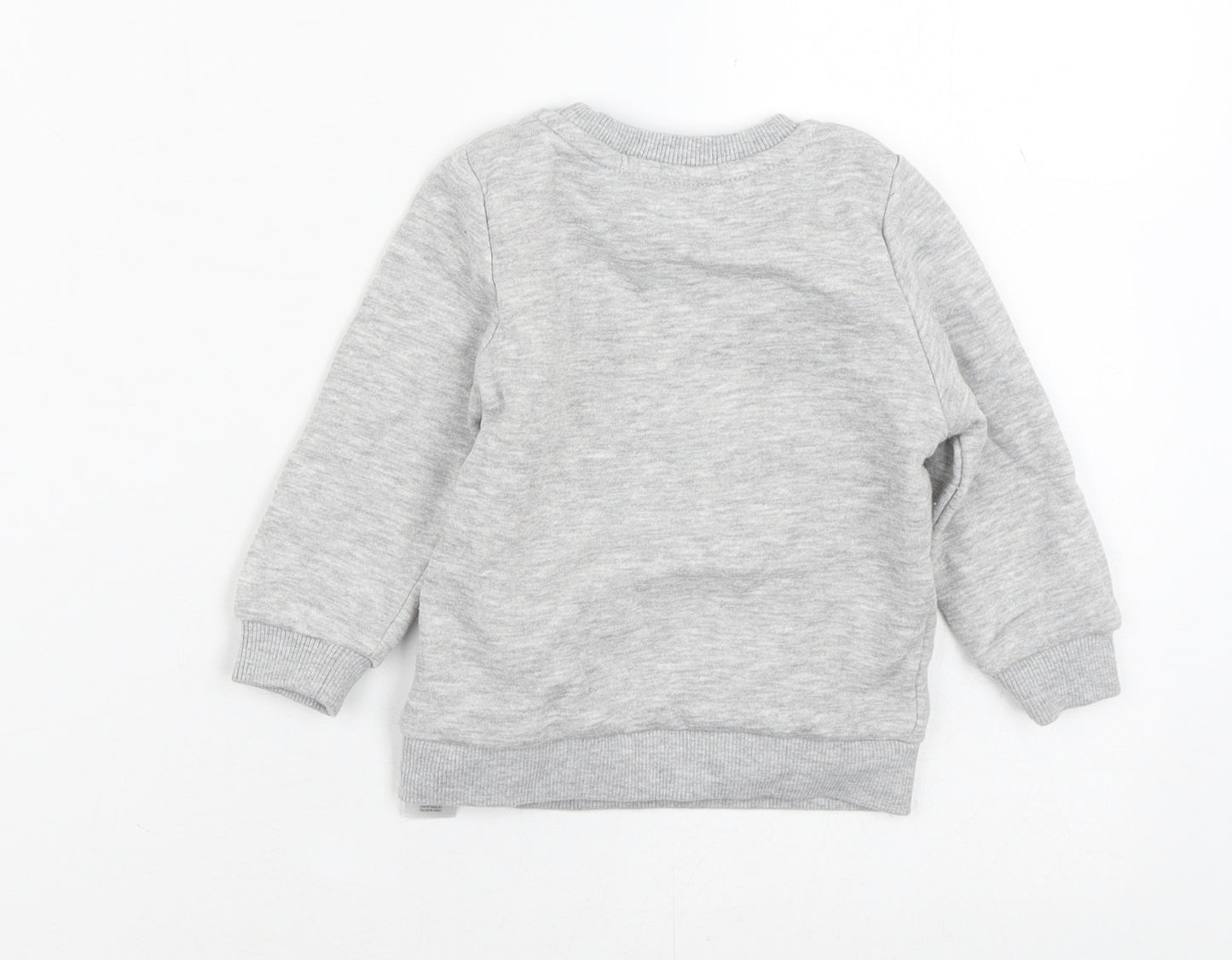 Disney Baby Grey  Cotton Pullover Jumper Size 12-18 Months   - Mickey Mouse