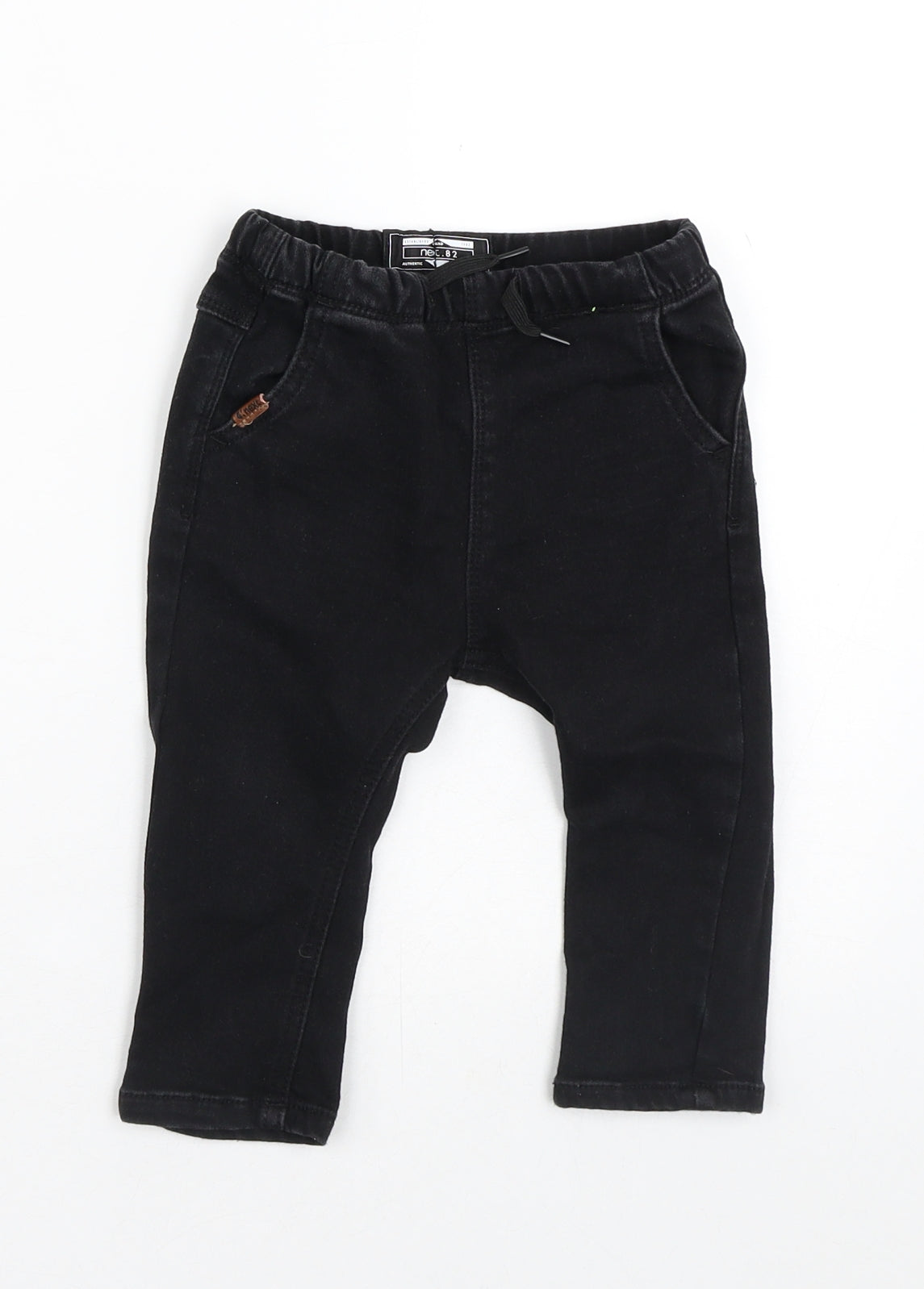 NEXT Baby Black  Cotton Capri Jeans Size 9-12 Months