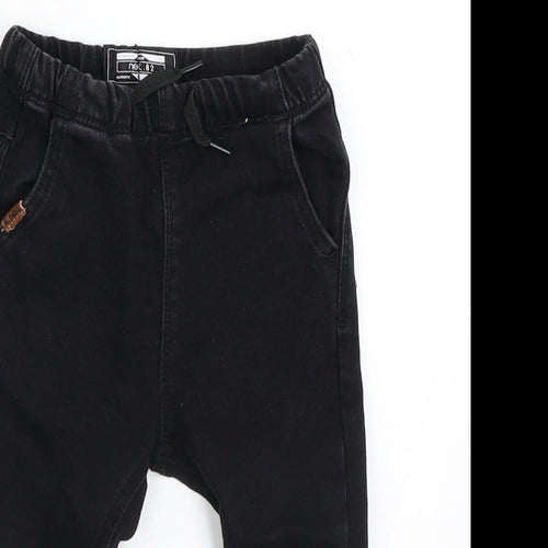 NEXT Baby Black  Cotton Capri Jeans Size 9-12 Months