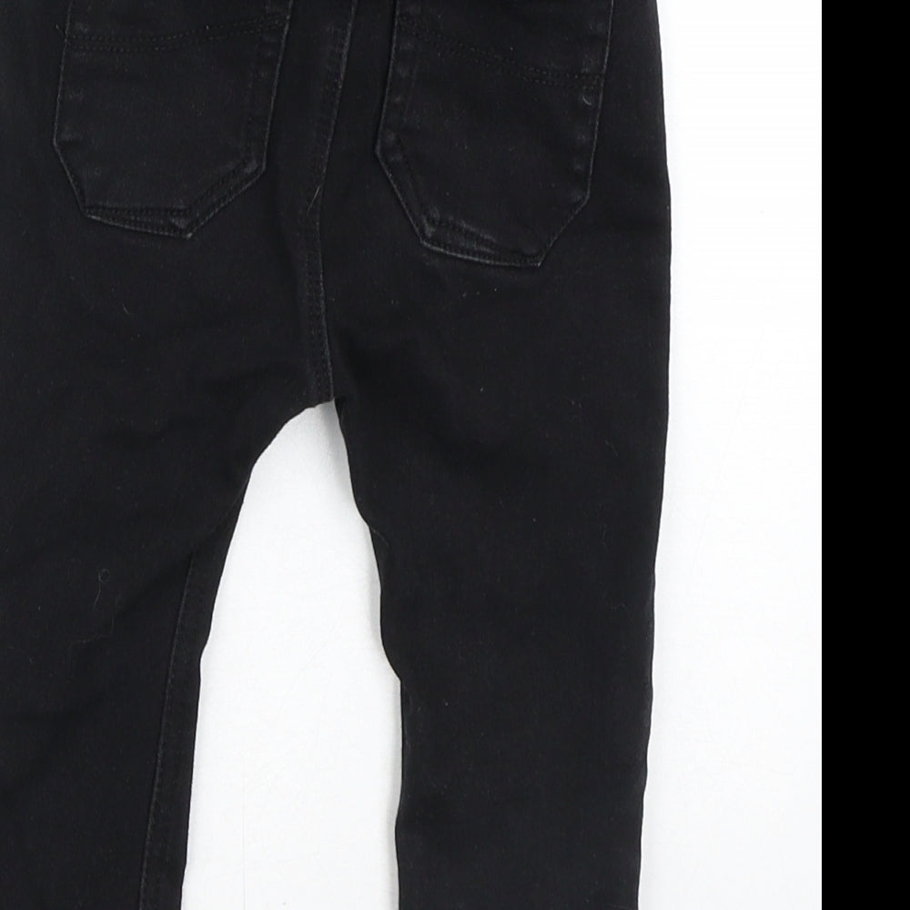 NEXT Baby Black  Cotton Capri Jeans Size 9-12 Months