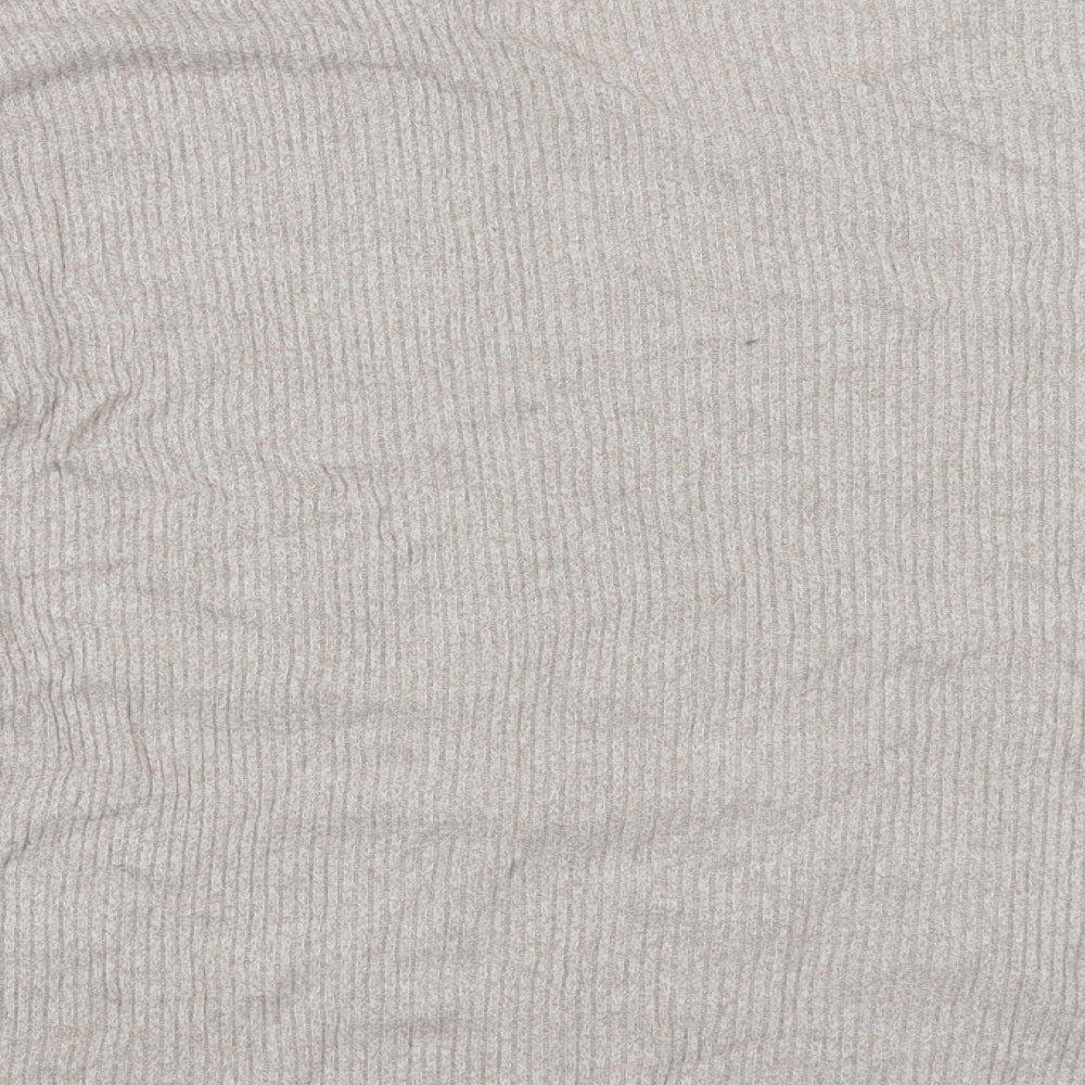 H&M Womens Beige  Viscose Pullover Sweatshirt Size XL