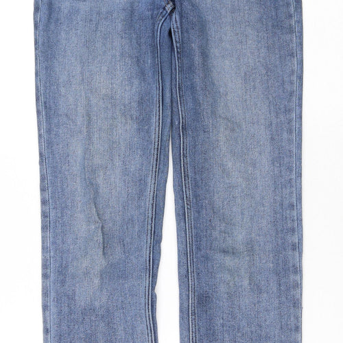 NEXT Womens Blue  Cotton Straight Jeans Size 8 L29 in Slim