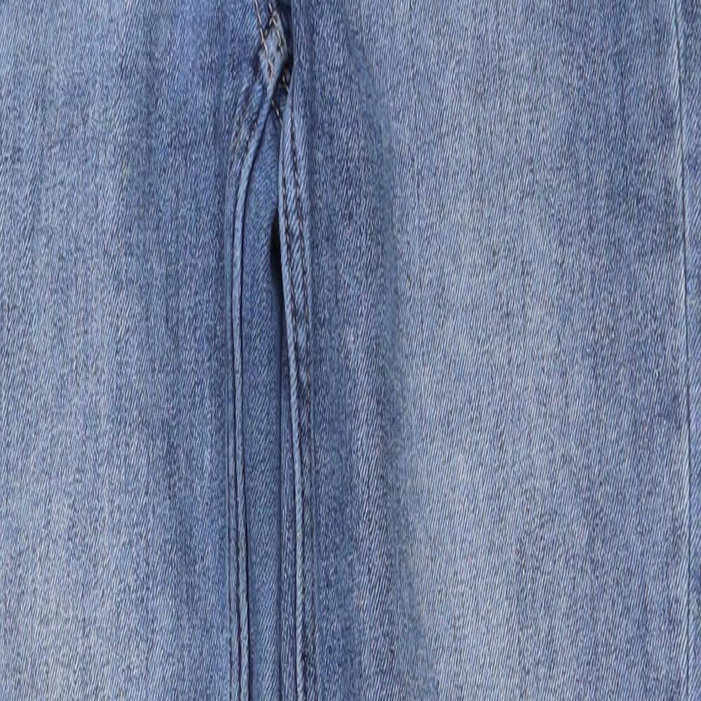 NEXT Womens Blue  Cotton Straight Jeans Size 8 L29 in Slim