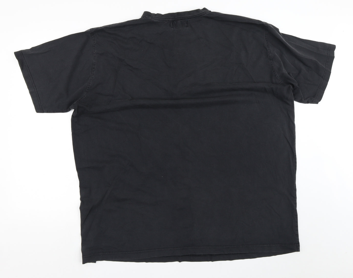Kings Club Mens Black  Cotton  T-Shirt Size 3XL Crew Neck