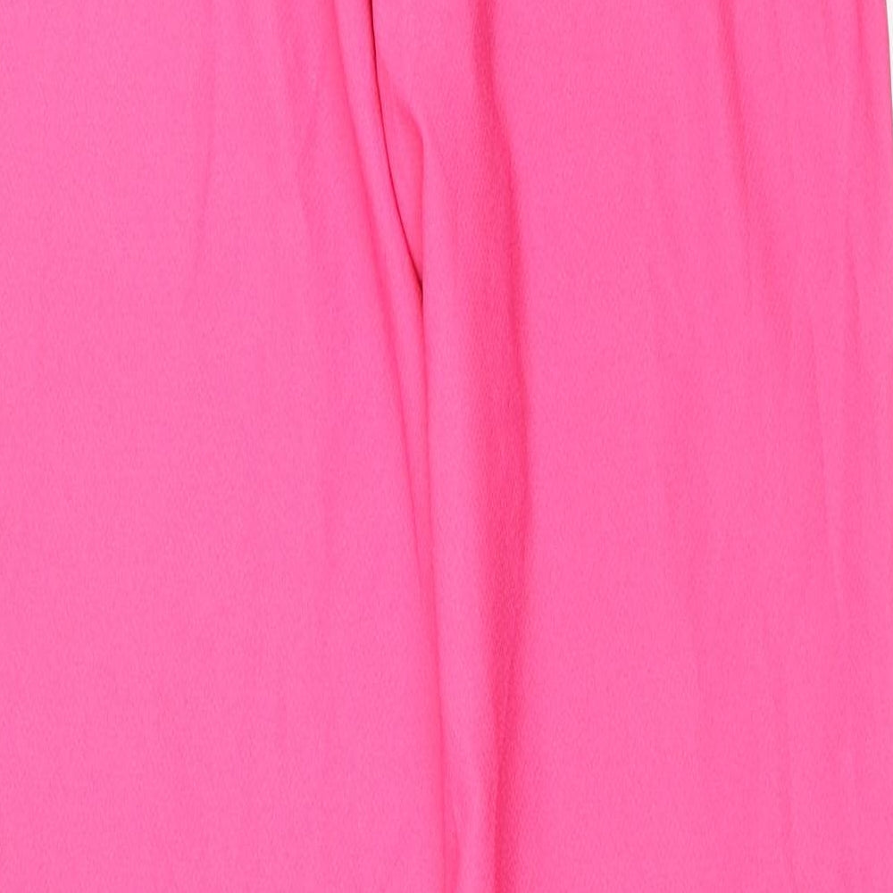 PRETTYLITTLETHING Womens Pink  Polyester Trousers  Size 6 L29 in Regular