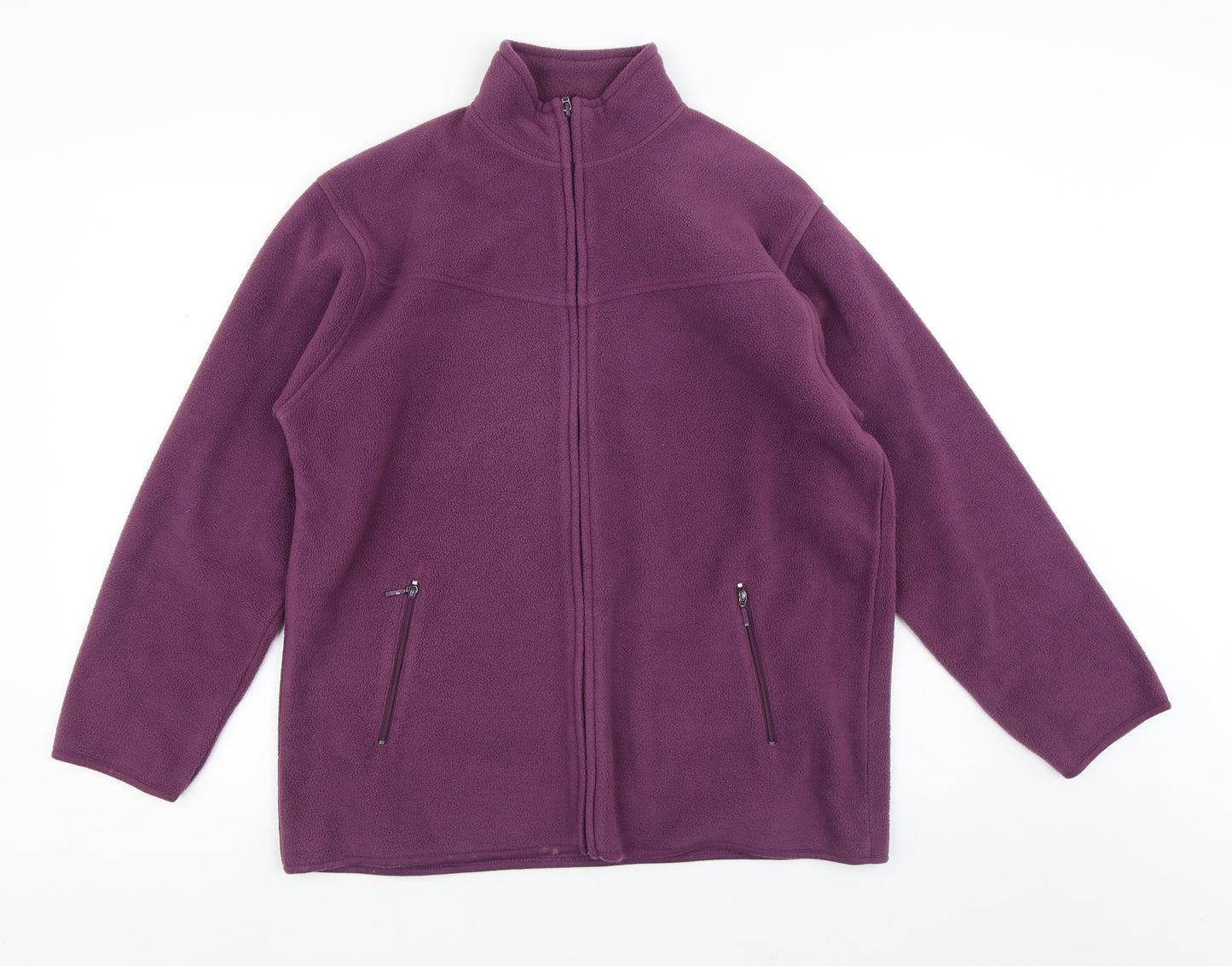 EWM Womens Purple  Polyester Pullover Sweatshirt Size 14