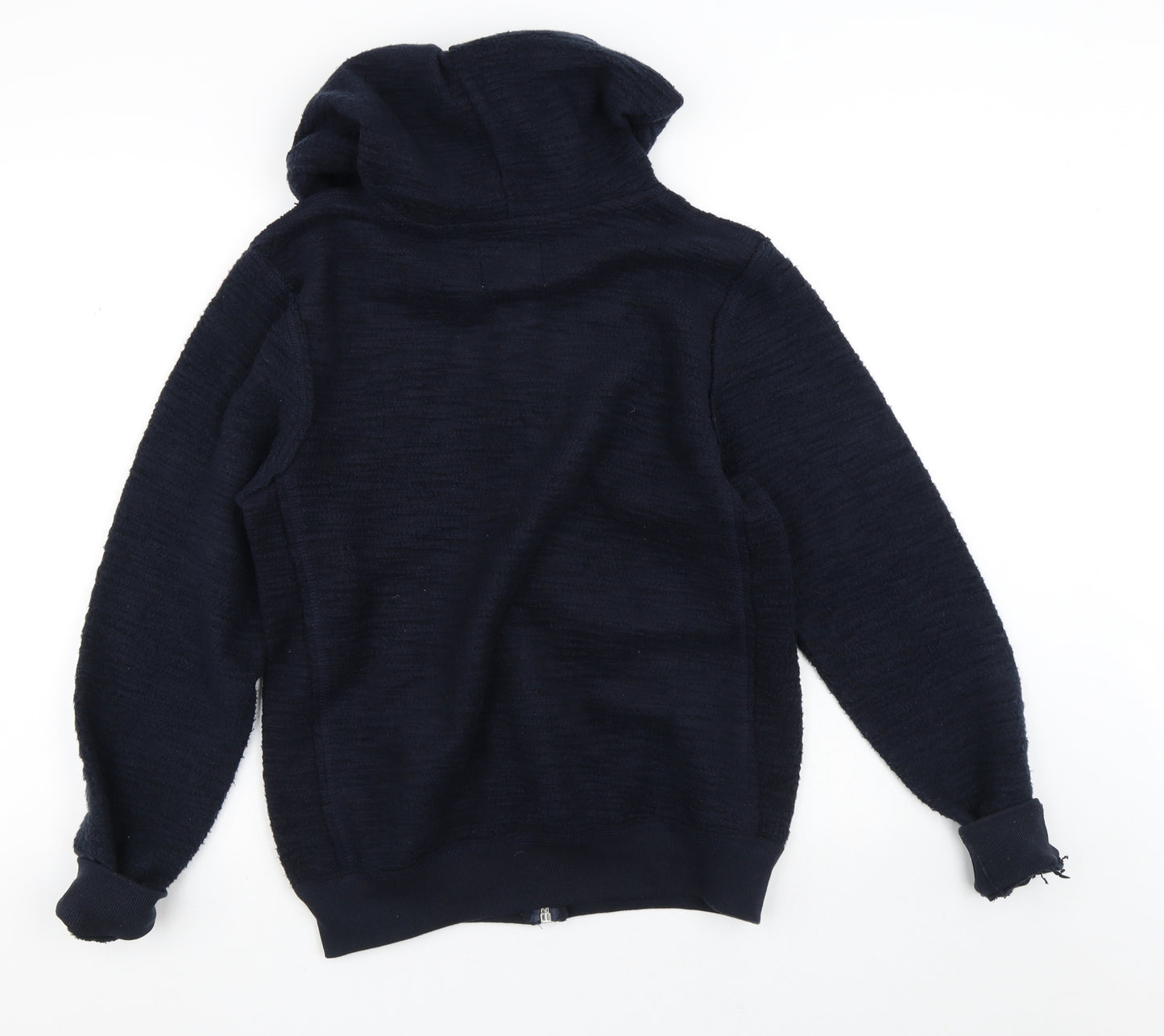 Cedar Wood State Mens Black  Cotton Full Zip Hoodie Size S