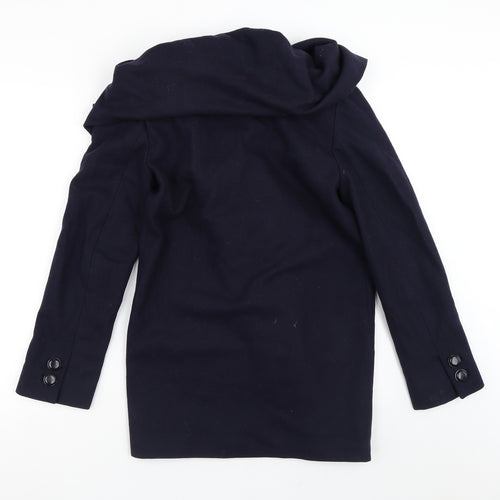 French Connection Womens Blue   Trench Coat Coat Size 6