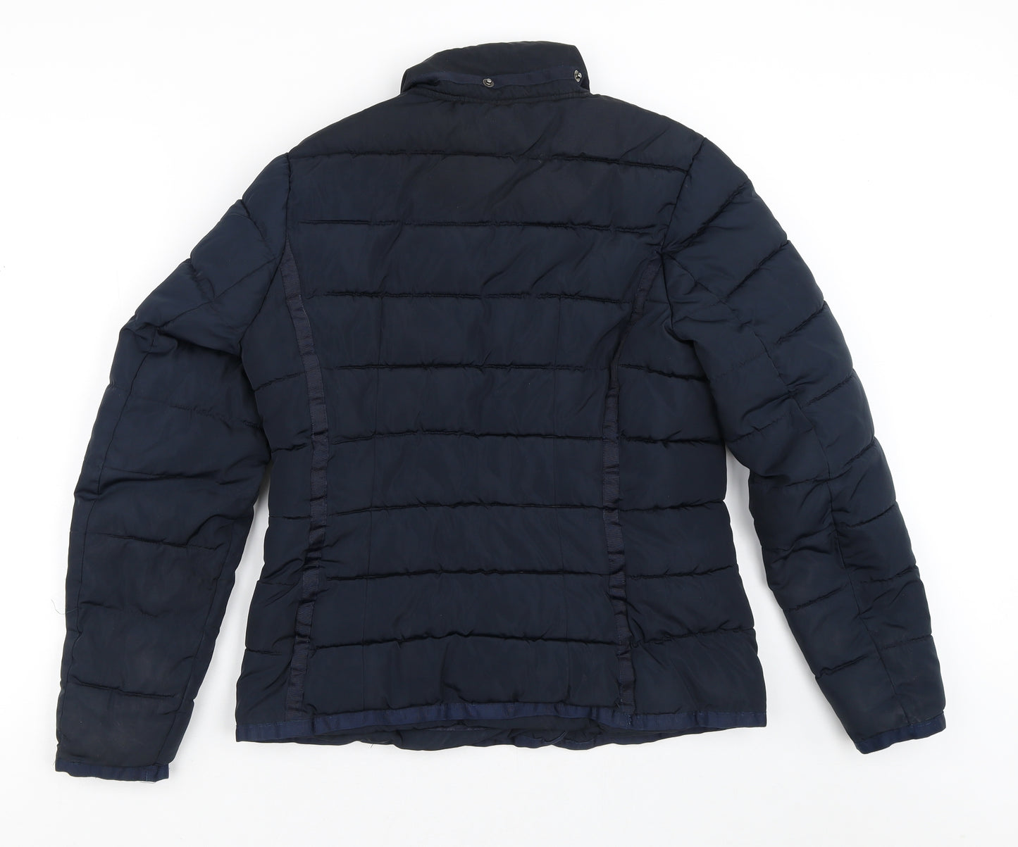 Carla F. Womens Black   Puffer Jacket Blazer Size 8