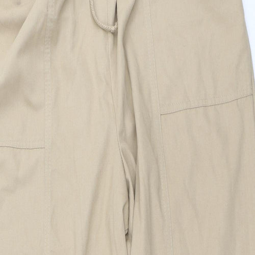 Bonmarché Womens Brown  Polyester Trousers  Size 24 L26 in Regular