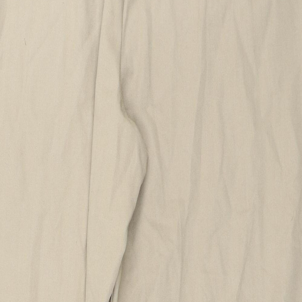 Bonmarché Womens Brown  Polyester Trousers  Size 24 L26 in Regular