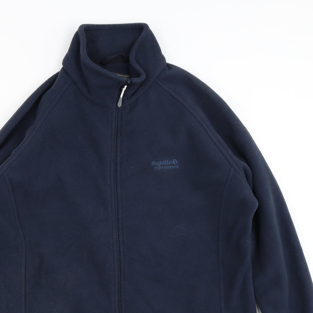 Regatta Womens Blue  Polyester Full Zip Sweatshirt Size 14