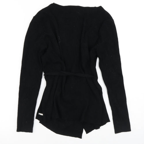 Lipsy Womens Black Round Neck  Viscose Cardigan Jumper Size 12