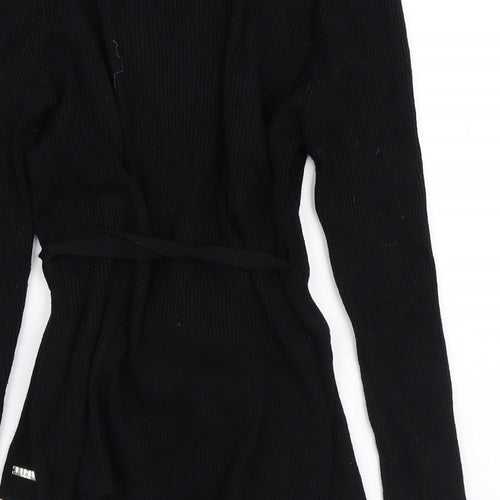 Lipsy Womens Black Round Neck  Viscose Cardigan Jumper Size 12