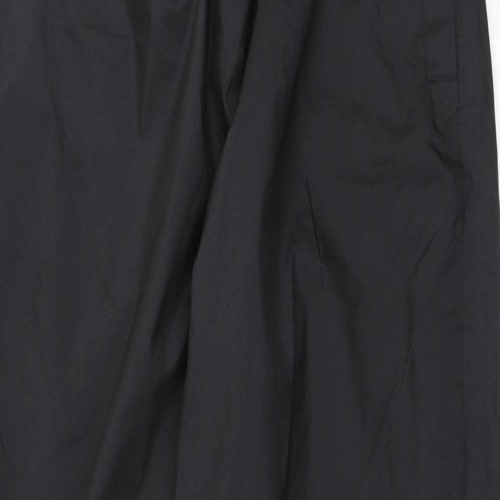 Peter Storm Mens Black  Polyester Rain Trousers Trousers Size L L30 in Regular