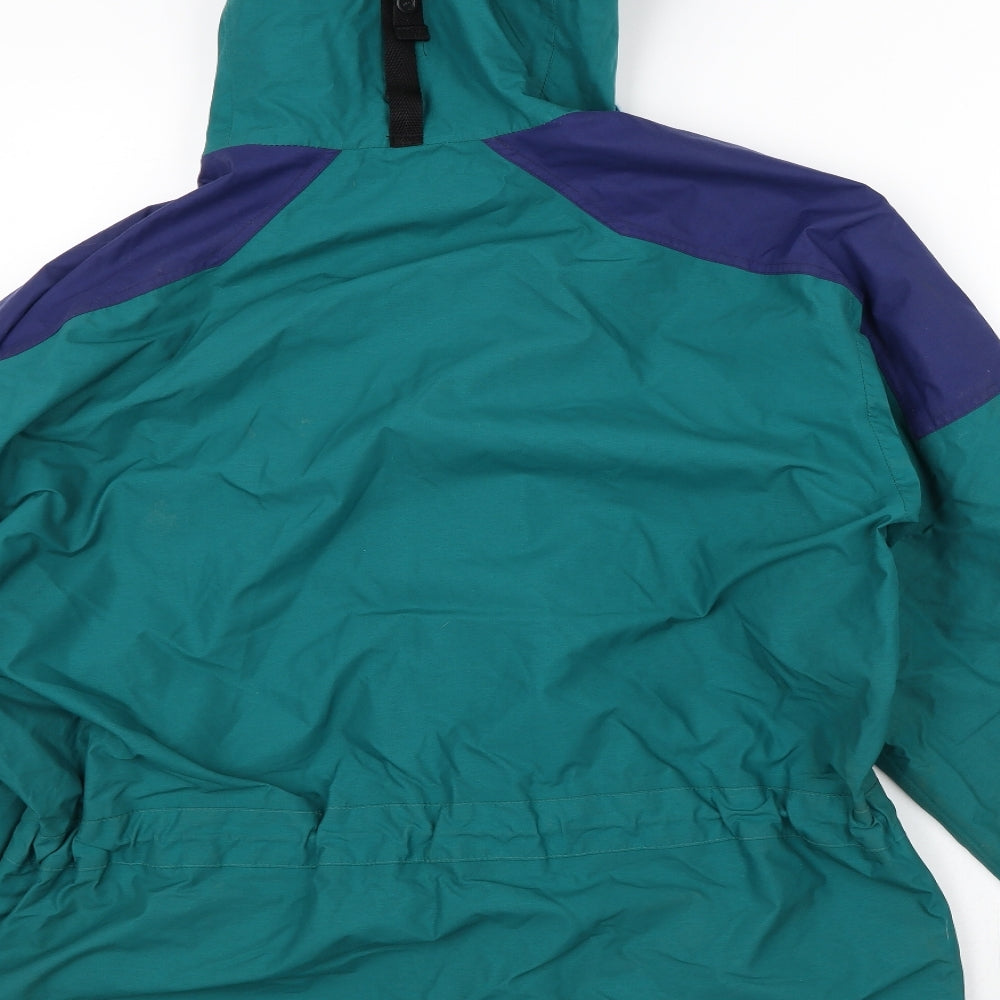 Berghaus Womens Green Striped  Rain Coat Coat Size M