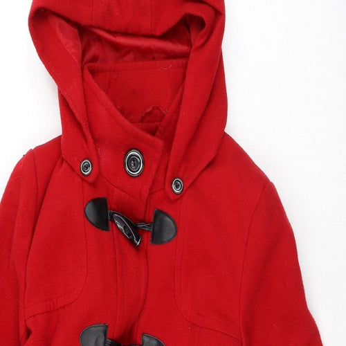 Debenhams Womens Red   Trench Coat Coat Size 12