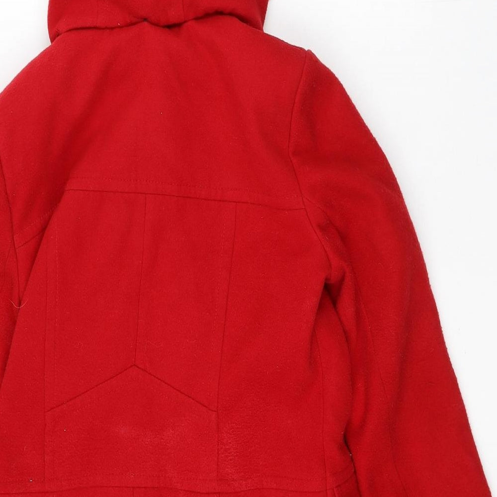 Debenhams Womens Red   Trench Coat Coat Size 12