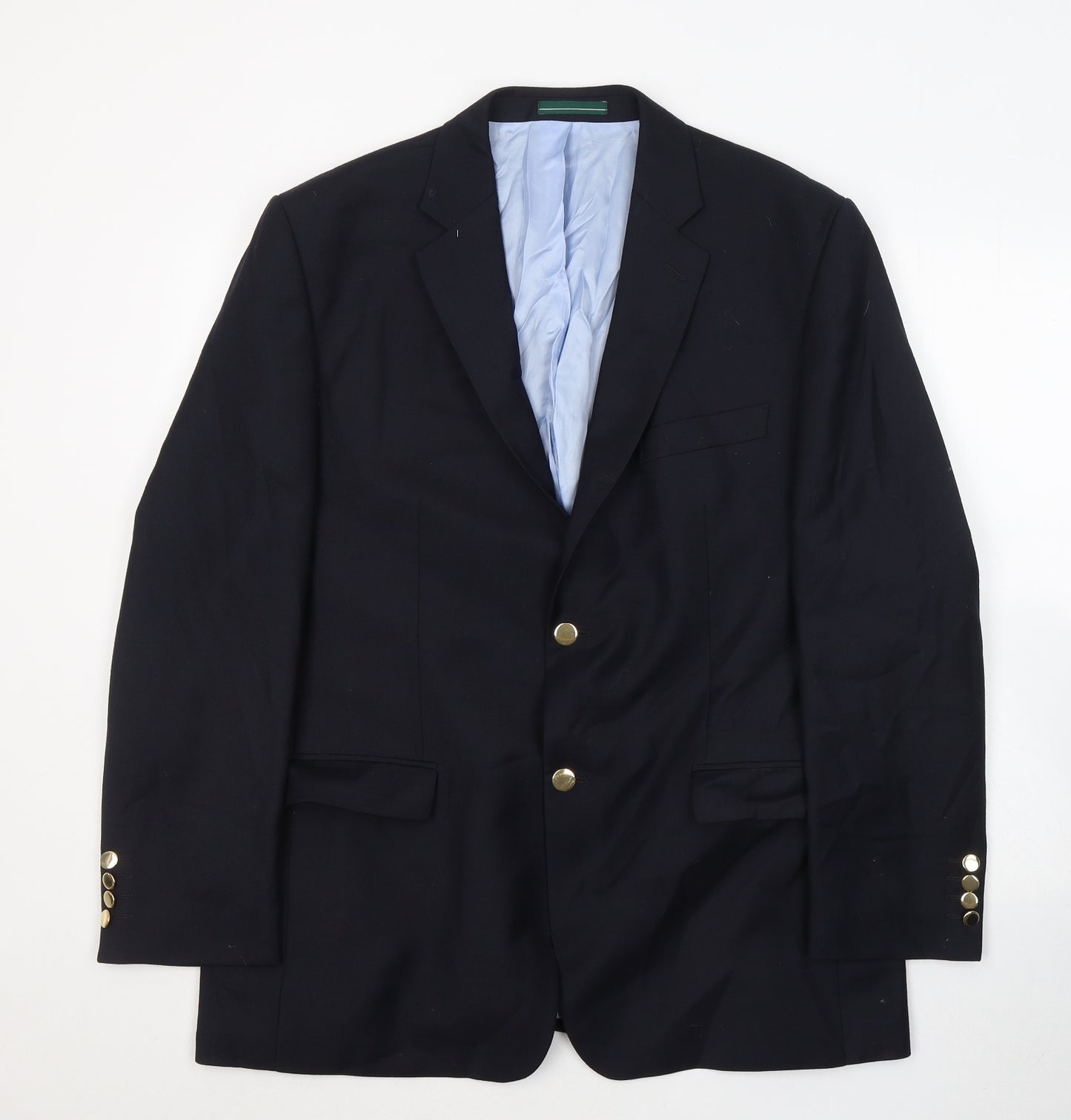 Greenwoods Mens Blue  Polyester Jacket Suit Jacket Size 44