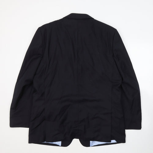Greenwoods Mens Blue  Polyester Jacket Suit Jacket Size 44