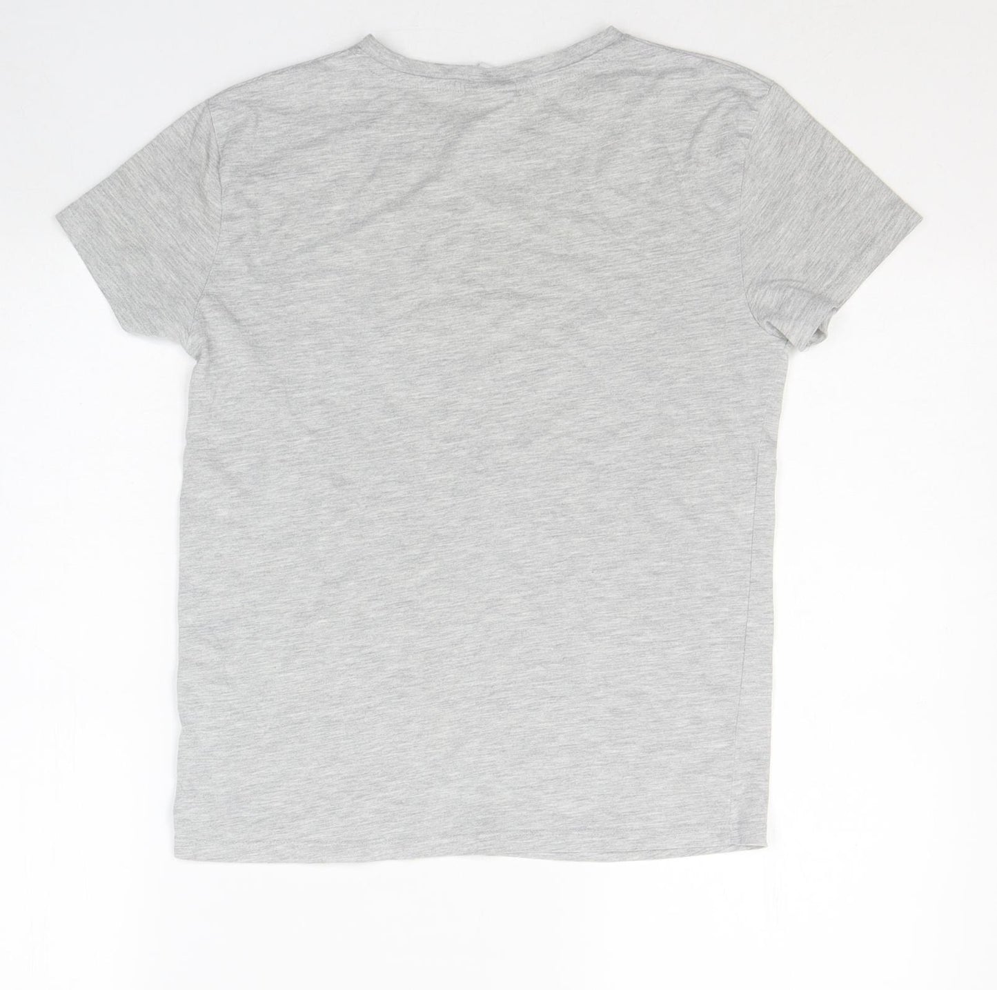 Friends Girls Grey  Cotton Basic T-Shirt Size 10-11 Years Round Neck Pullover