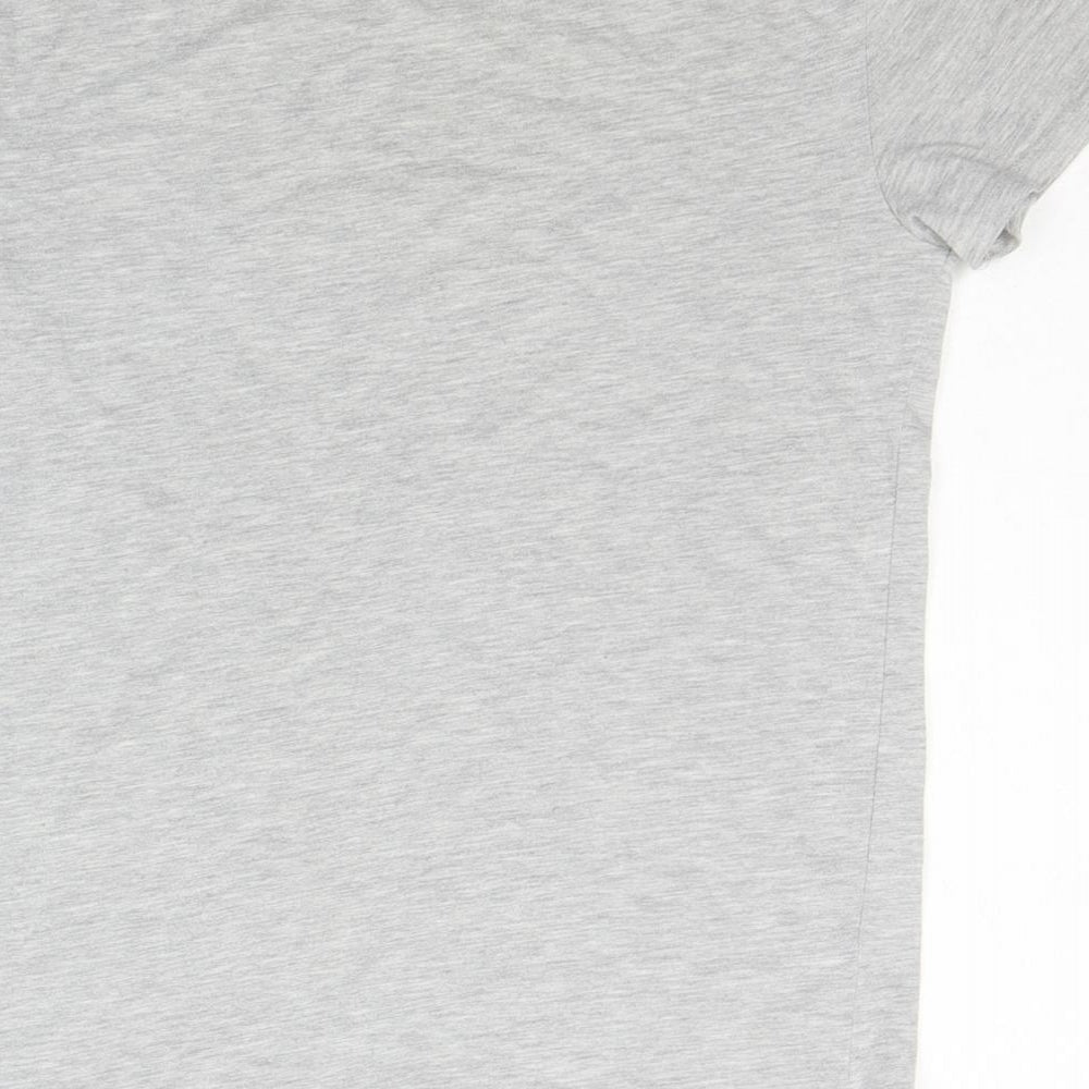 Friends Girls Grey  Cotton Basic T-Shirt Size 10-11 Years Round Neck Pullover