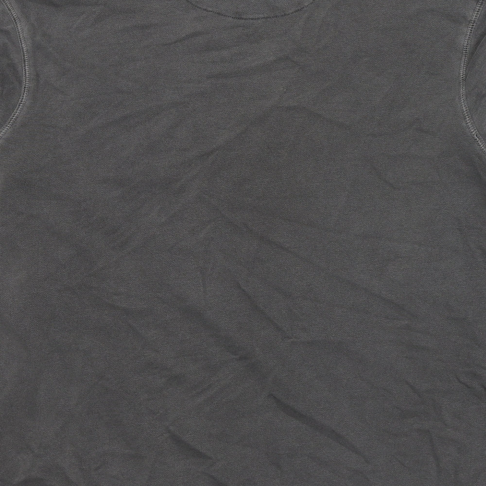 TU Mens Grey  Cotton Pullover Sweatshirt Size L