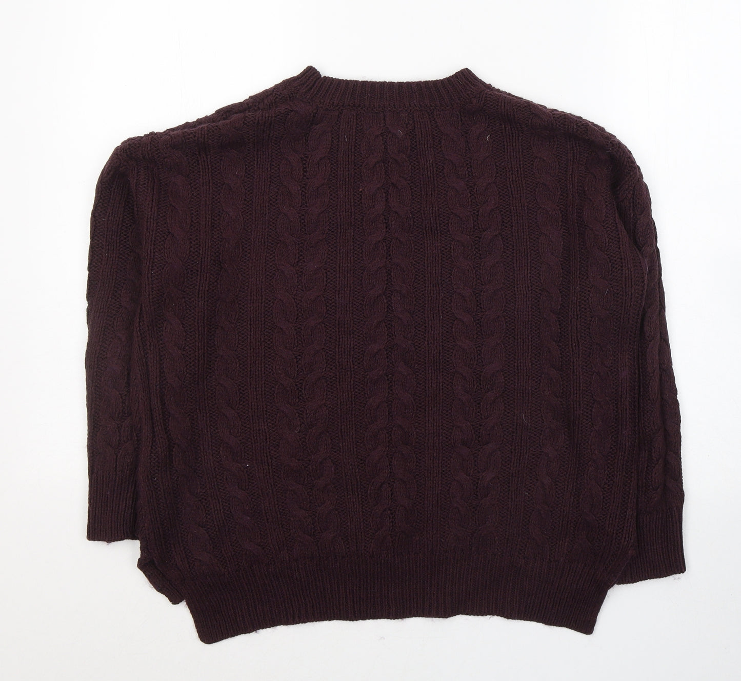 Atmosphere Womens Red Round Neck  Acrylic Pullover Jumper Size 6
