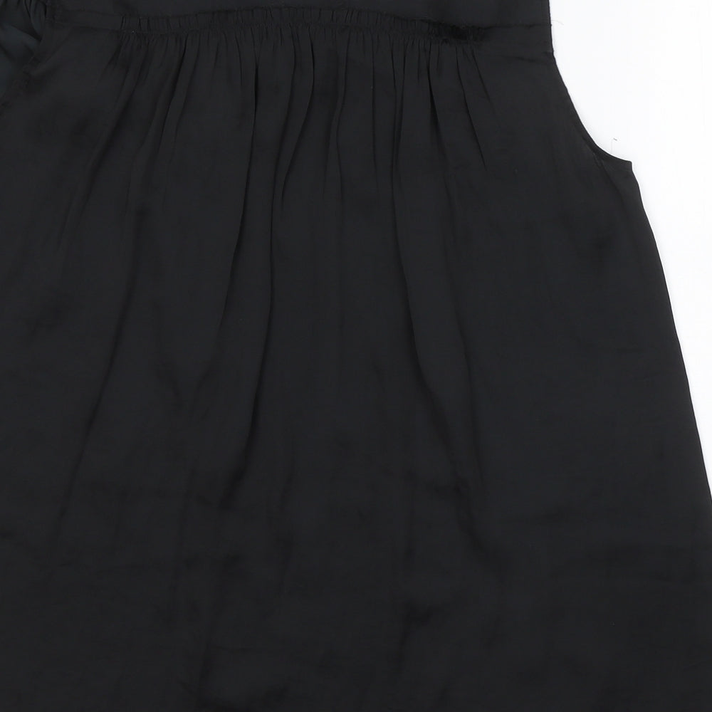 Jigsaw Womens Black  Polyester Basic Tank Size 12 Round Neck