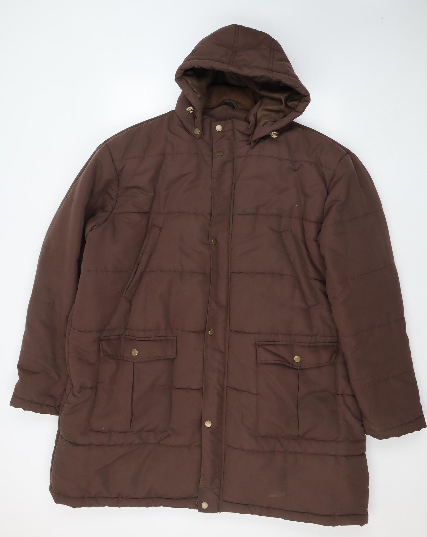 Cotton Traders Mens Brown   Puffer Jacket Coat Size 3XL  Zip