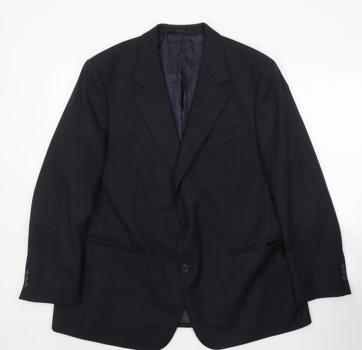 Wellington Mens Black Polyester Jacket Suit Jacket Size 44