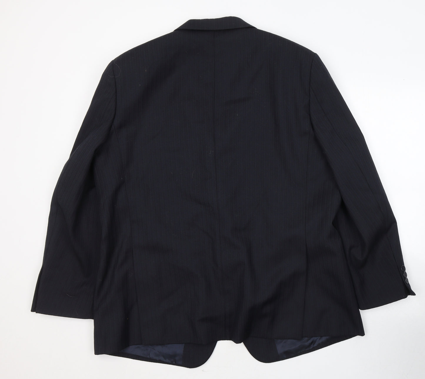 Wellington Mens Black  Polyester Jacket Suit Jacket Size 44