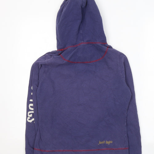 Just Togs Womens Purple  Cotton Pullover Hoodie Size 10  Pullover
