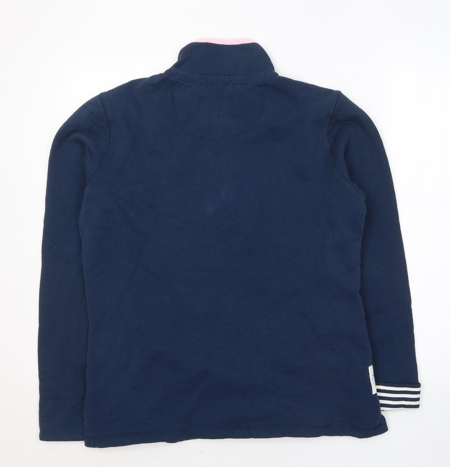 Crew Clothing Womens Blue  Cotton Pullover Sweatshirt Size 12  Pullover