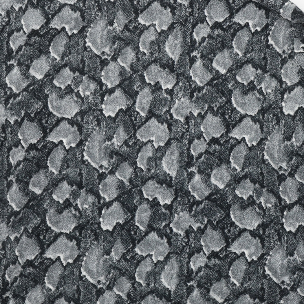 Nutmeg Womens Grey Animal Print Polyester Full Zip Sweatshirt Size 20  Pullover