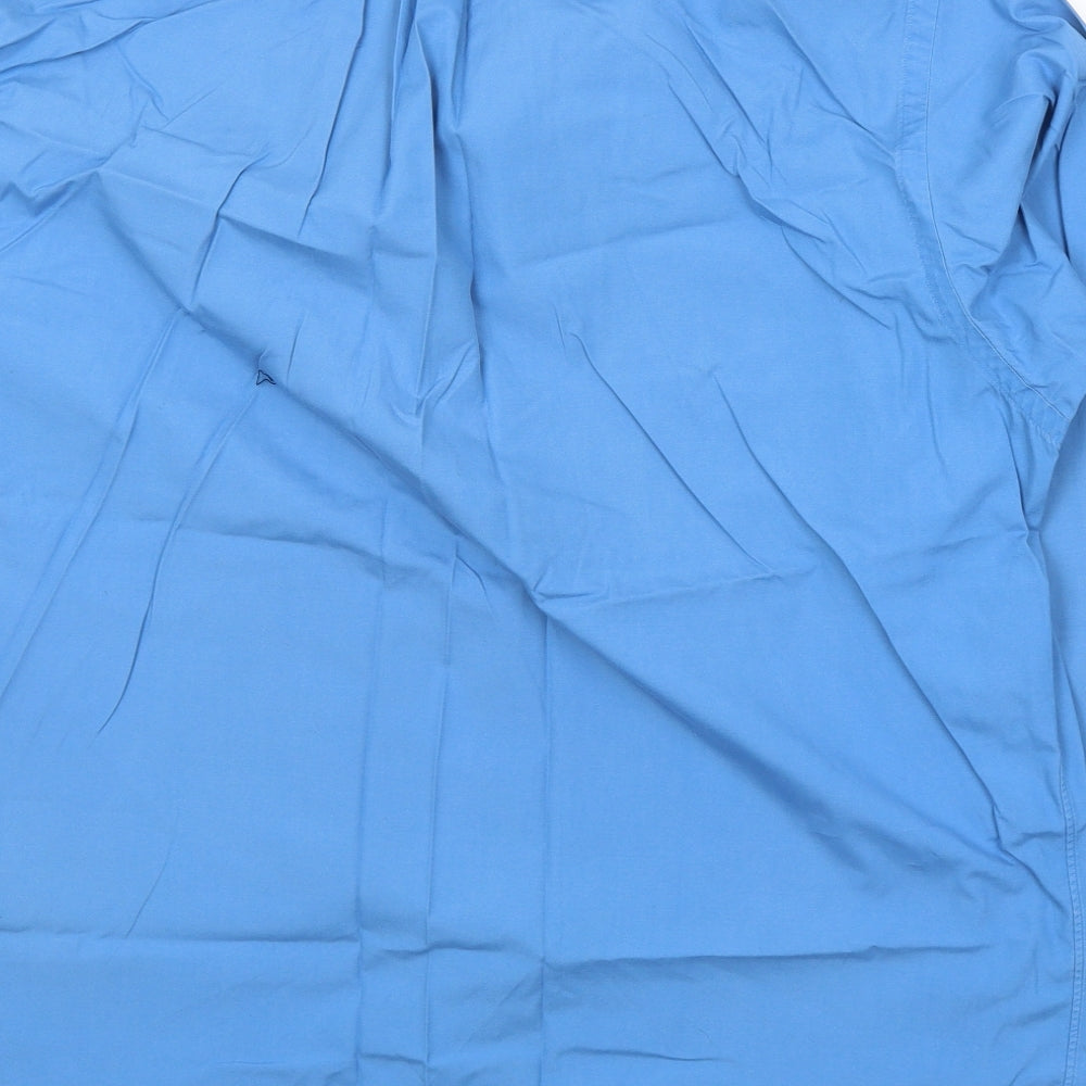 Polo Ralph Lauren Mens Blue  Cotton  Button-Up Size L Collared Button