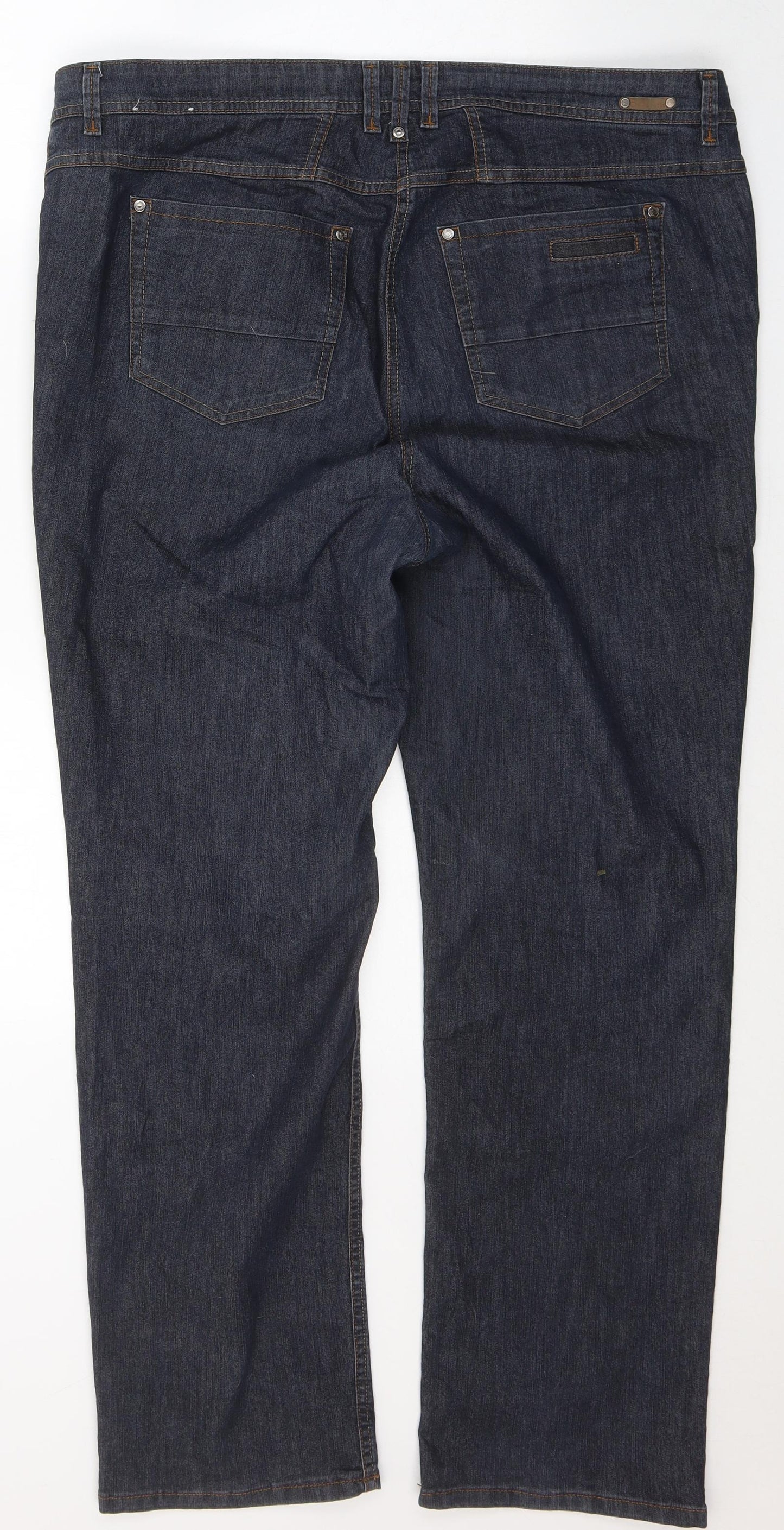 Bianca Womens Blue  Cotton Straight Jeans Size 22 L28 in Regular Button