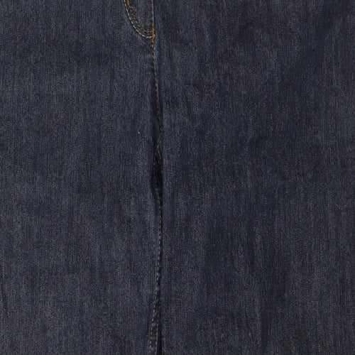 Bianca Womens Blue  Cotton Straight Jeans Size 22 L28 in Regular Button