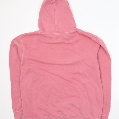 Independent Trading Company Womens Pink  Cotton Pullover Hoodie Size L  Pullover - David's Vlog